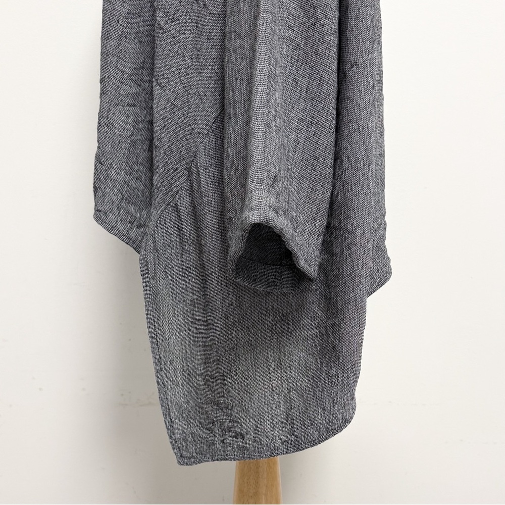 Blanque Black White Button Up Collared Oversized … - image 4